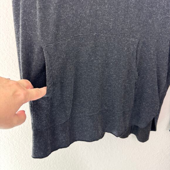Kit + Ace Womens Cashmere Blend Hoodie Sweatshirt Size 8 Knit Lightweight Gray - Picture 4 of 9